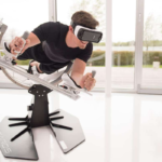Matériel de réalité virtuelle: simulateur de vol